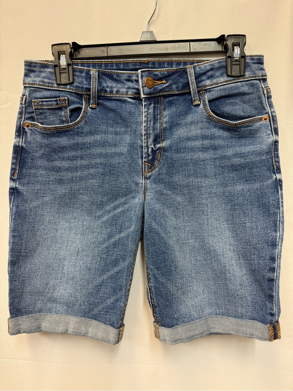 Old Navy Medium Blue Denim Roll-Cuff Bermudas